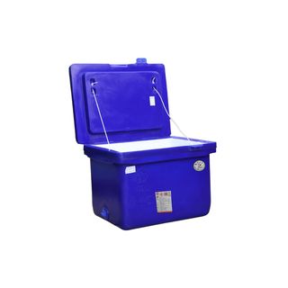 S&P ถังแช่ ขาต่ำ บานพับมือจับ 40 ลิตร สีน้ำเงิน