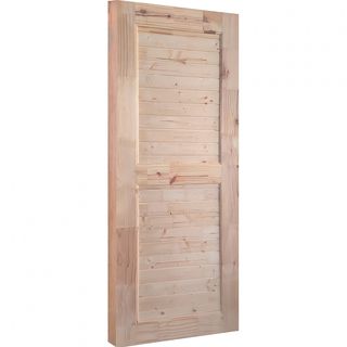 WINDOORS ประตูไม้สนNz ลวดลาย EXPO-79 ขนาด 90x200 ซม.