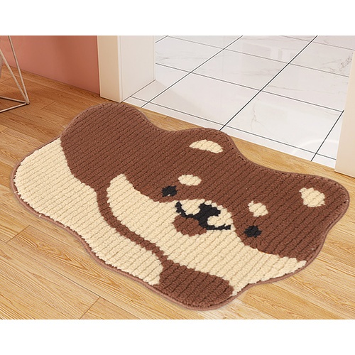 COZY พรมเช็ดเท้า 40x60x1ซม. รุ่น 4HS-037 หมาน้อยสีน้ำตาล