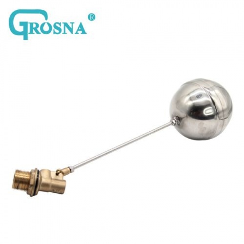 GROSNA ลูกลอยแท้งค์น้ำสเตนแลส ก้านทองเหลือง ขนาด 3/4