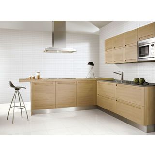 Marbella กระเบื้องเซรามิคปูผนัง 10x16 นิ้ว สแควร์ ไวท์ D25401A (N) Gloss (15P)