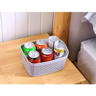 GOME ตะกร้าอเนกประสงค์ทรงเหลี่ยม รุ่น Woven 2289 ขนาด 20×28×14ซม. สีเทา