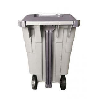 ICLEAN ถังขยะเหยียบทรงเหลี่ยม 80 ลิตร ขนาด 55x51x75 ซม. รุ่น TG55312 สีเทา