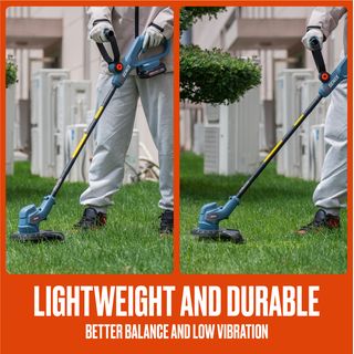 SENIX เครื่องเล็มหญ้าไร้สาย ขนาด 260 มม. 20V(Max) (พร้อมแบตเตอรี่ 2.5Ah 1 ก้อน) รุ่น GTX2-L-EU สีน้ำเงิน - ดำ