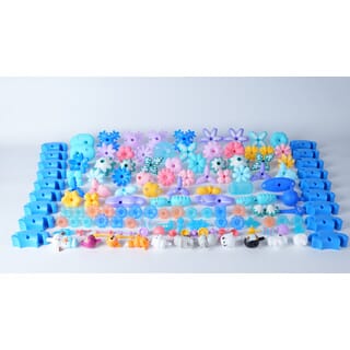 TOYS ของเล่นชุดตัวต่อป่าฤดูหนาวสัตว์ต่างๆ #958C ขนาด(33x27x23ซม.)