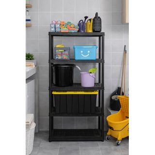 GOME ชั้นวางของอเนกประสงค์ 4 ชั้น รุ่น TG59940S4 ขนาด 90x44x143.5cm. สีดำ