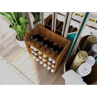 DELICATO ชั้นวางรองเท้า 3 ชั้น รุ่นFG-L-501-02 ขนาด 50x29x50ซม.สีดาร์คบราวน์