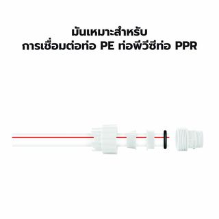 MIZUMA ข้อต่อปั๊มน้ำสวมเร็ว 1  รุ่น PQC-DN 20
