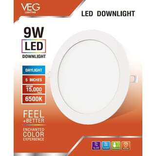 V.E.G.lighting ดาวน์ไลท์ LED แบบฝังหน้ากลม 5 นิ้ว 9W รุ่นTP-CDW-9DL-V แสงเดย์ไลท์