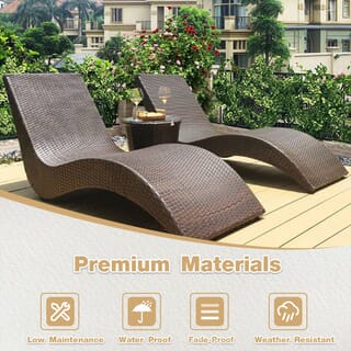 SUMMER SET โต๊ะริมสระหวายเทียม รุ่น ภูเก็ต ขนาด 45x45x40ซม.สีน้ำตาลเข้ม