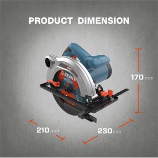 SENIX เลื่อยวงเดือนไฟฟ้า 7 นิ้ว 1,400W รุ่น PSCE14-M-EU สีน้ำเงิน - ดำ