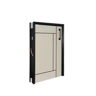 CLOSE บานถังแก๊ส UPVC LABARIS  ขนาด  49.5x75 ซม. สีเบจ