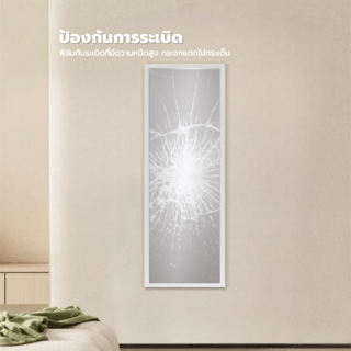 Nice กระจกมีกรอบ (PS) รุ่น สลิม-ไวท์ ขนาด 30x90 ซม. สีขาว 