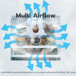 HAIER ตู้เย็น 4 ประตู ระบบ Inverter HRF-MD469M ขนาด 16.1Q สีดำ  