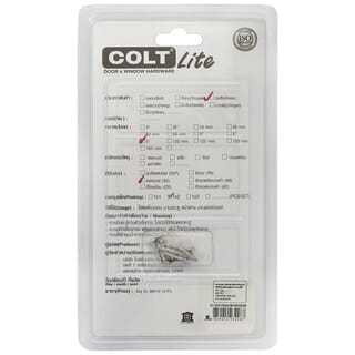 COLT LITE ขอสับหน้าต่าง รุ่น 015 มีแป้นวงรี ขนาด 6 นิ้ว สีสแตนเลส (แพ็ค 2)