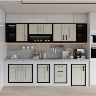 CLOSE ตู้แขวนเดี่ยว UPVC  LABARIS ขนาด  46x66 ซม. สีเบจ