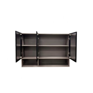 CLOSE ตู้แขวนไฮกลอสพร้อมชั้นวาง ขนาด 120×30×80 ซม. CALISTA สีไม้ธรรมชาติ (1/2)