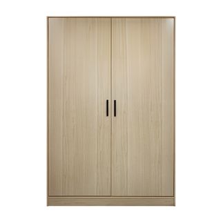 DELICATO ตู้เสื้อผ้า 4 ฟุต 2 บานประตู รุ่นอแมนด้า ขนาด 119x54x179 ซม.สีบีช