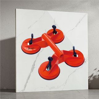 HUMMER ตัวดูดกระจกพลาสติก 4 ขา รุ่น JCH015  สีแดง