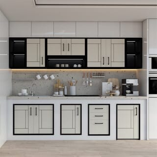 CLOSE บานซิงค์คู่ UPVC  LABARIS ขนาด  84x64 ซม. สีเบจ