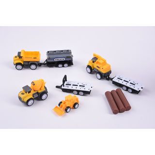 TOYS ของเล่นชุดรถพ่วงก่อสร้าง บรรจุ3คัน สีเหลือง#99844-60(22x4.5x20.5ซม.)
 