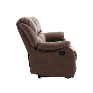 PULITO เก้าอี้พักผ่อนหนังสังเคราะห์ 3 ที่นั่ง รุ่น  KASTOR ขนาด 196x97-167x101-78 ซม. สีน้ำตาล