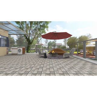 Marbella กระเบื้องเซรามิคปูพื้น 40X40 ซม. รุ่น พอล ลีฟ GS56 (12P)