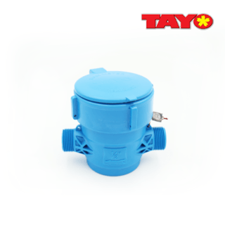 TAYO มิเตอร์น้ำ 1/2นิ้ว ABS รุ่น MGK15 สีฟ้า