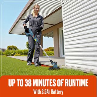 SENIX เครื่องเล็มหญ้าไร้สาย 20V(Max) (พร้อมแบตเตอรี่ 2.5Ah 1 ก้อน) รุ่น GTX2-M-EU สีน้ำเงิน - ดำ