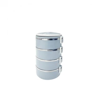 SANE ปิ่นโตสเตนเลส 4 ชั้น PICKY-B สีฟ้า