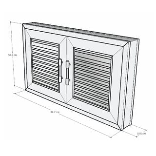 WT บานซิงค์ใต้เตาแก๊ส GB สีน้ำตาล