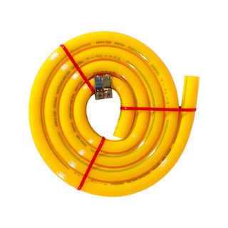 LUCKYFLAME สายยางแก๊ส 2 ชั้น 1.5 ม. TE-9060P สีเหลือง