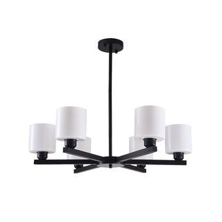 EILON ชุดโคมไฟแขวนเพดาน LED 36W สีดำ รุ่น ETYD-BCMD6638/6