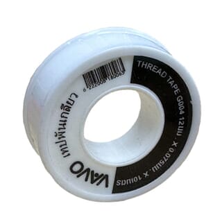 VAVO เทปพันเกลียว 12มม.x0.075มม.x10ม. รุ่น SuperSaveG_004 สีขาว
