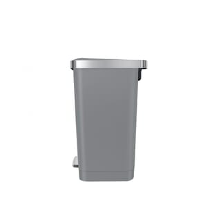 EKO ถังขยะพลาสติกขาเหยียบเหลี่ยม 35 ลิตร รุ่น HANA EK6388-GRY ขนาด 37x31x51ซม. สีเทา