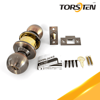 TORSTEN ลูกบิดห้องน้ำ สเตนเลส-304 รุ่น 587 BK-AC สีทองแดงรมดำ