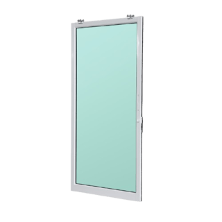 WELINGTAN (LIKE) ประตูอะลูมิเนียม รางแขวน S-S W-AL/009 100x205ซม. สีขาว