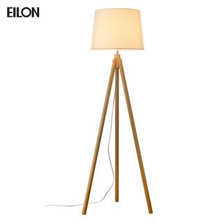 EILON โคมไฟตั้งพื้นโมเดิร์น ขาไม้ รุ่น fluffy S3036F  สีไม้