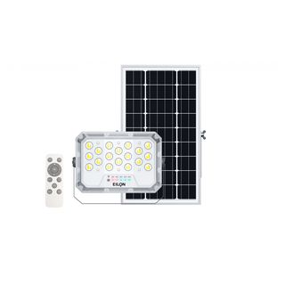 EILON โคมฟลัดไลท์โซล่าเซลส์ MOON KNIGHT รุ่นTP-S-FL-50DL +รีโมท  Monocrystalline silicon 50W แสงเดย์ไลท์