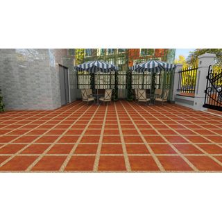 Marbella กระเบื้องเซรามิคปูพื้น 16x16 นิ้ว รุ่น บล็อคอิฐ    CIMG251  Matt   (12P)