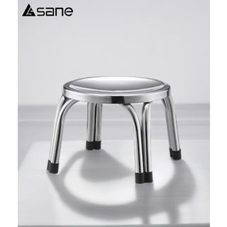 Sane เก้าอี้สเตนเลสกลม รุ่น Dawn ขนาด 29x29x22 ซม. สีเงิน 