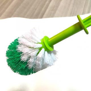Anchor แปรงสุขภัณฑ์เดี่ยว หัวกลม ตราสมอ รุ่น WC5 สีเขียว
