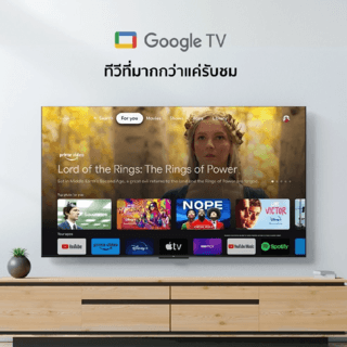 TCL UHD Google TV ขนาด 55 นิ้ว รุ่น 55V6B สีดำ