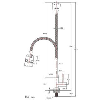 HANG ก๊อกซิงค์ตั้งเคาน์เตอร์เซรามิควาล์วแป๊ป J
