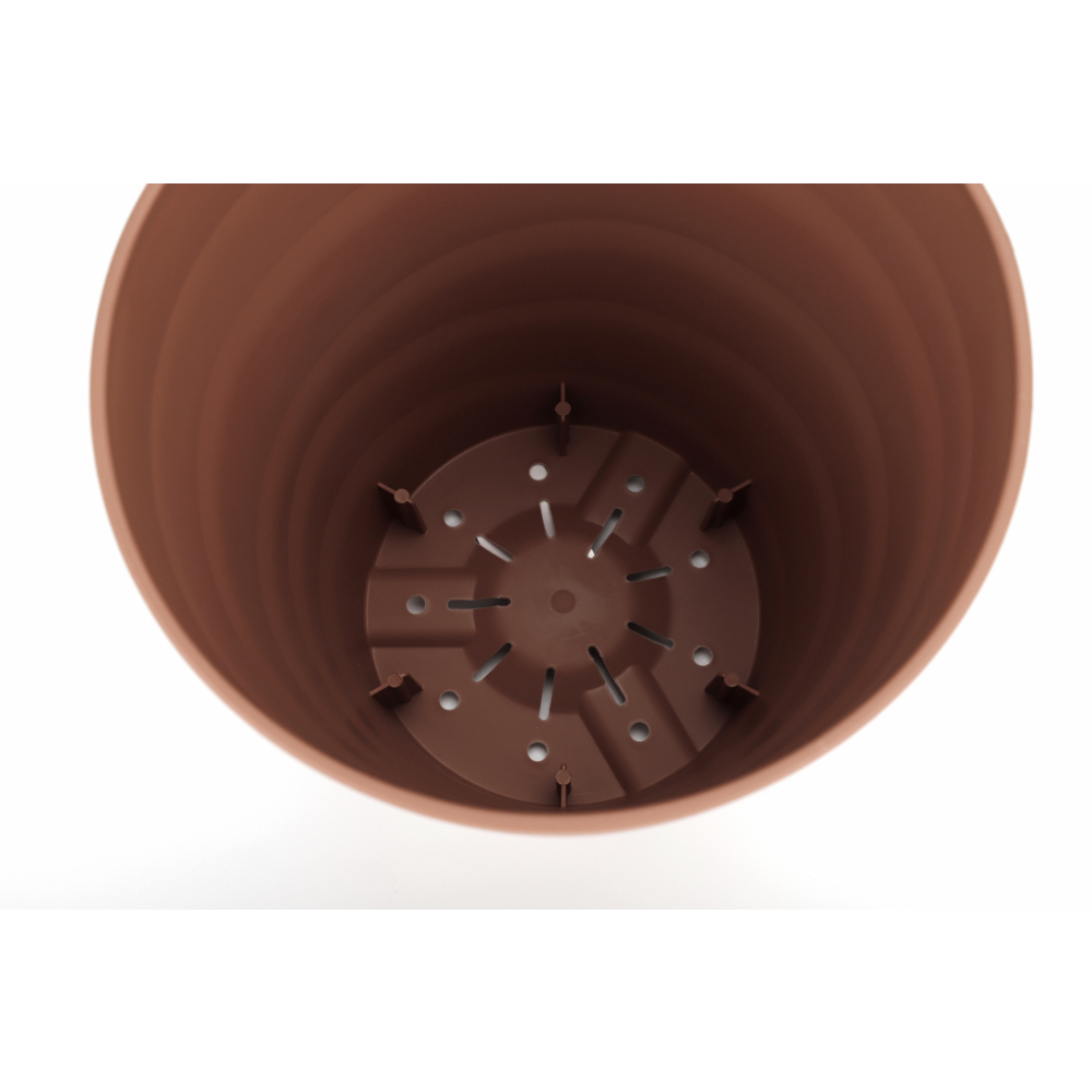 Tree‘O กระถางต้นไม้ทรงกลม รุ่น6PY012-RD ขนาด24x26ซม. (10นิ้ว) สีแดง