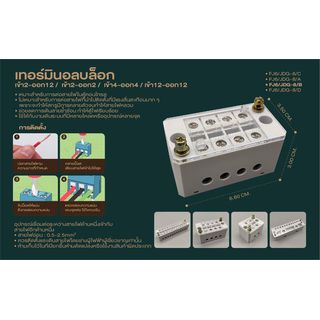 V.E.G. เทอร์มินอลบล็อก เข้า2-ออก2 สีเทา