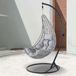 (1/3)SUMMER SET  ชิงช้ารังนก  รุ่น MUNIA  ขนาด 76.5×83×128 ซม.  สีเทา