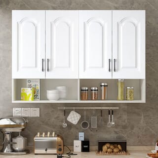 CLOSE ตู้แขวนพร้อมชั้นวาง ขนาด 160×30×80 ซม. KITCHY สีขาว