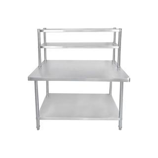 CROWN โต๊ะเตรียมสเตนเลส 2 ชั้น พร้อมชั้นวาง 120x60x80 ซม. NOELLE (1/2)