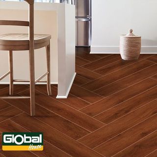 Marbella กระเบื้องเซรามิคปูพื้น 15x90 ซม. DGD159706 สีไม้แดง Satin (8P) 1.08 ตร.ม./กล่อง